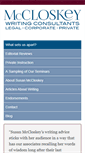 Mobile Screenshot of mccloskey-writing.com